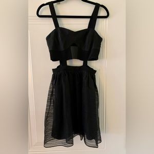 BCBG Black Semiformal Lined Cocktail Dress Size 2